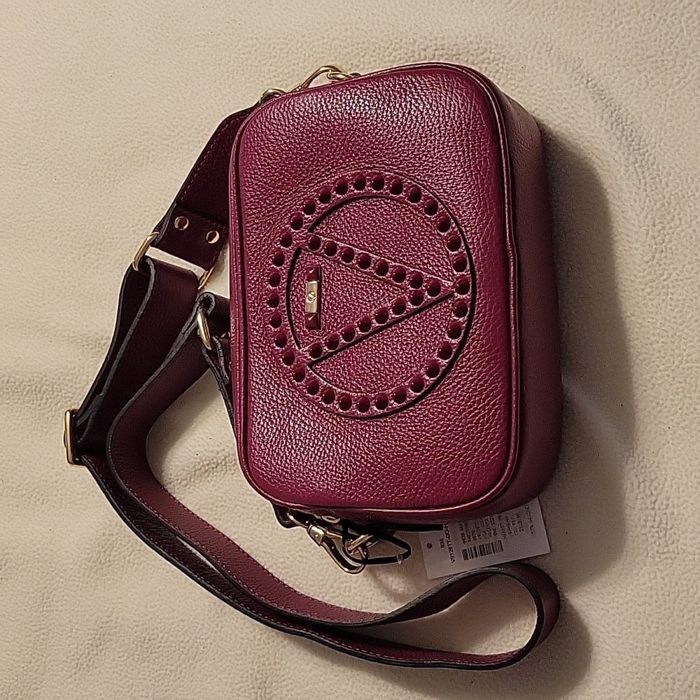 Valentino Mia Studded Crossbody Magenta NWT